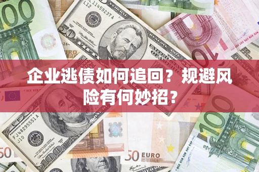 武汉企业逃债如何追回？规避风险有何妙招？