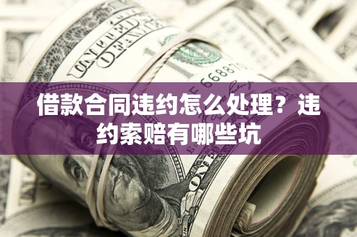 武汉借款合同违约怎么处理？违约索赔有哪些坑
