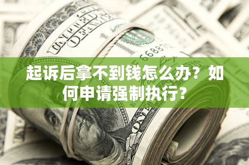 武汉起诉后拿不到钱怎么办？如何申请强制执行？