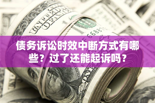 武汉债务诉讼时效中断方式有哪些？过了还能起诉吗？