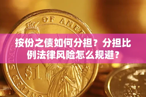 武汉按份之债如何分担？分担比例法律风险怎么规避？