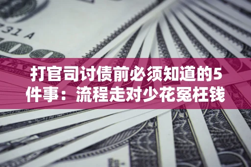 武汉打官司讨债前必须知道的5件事：流程走对少花冤枉钱