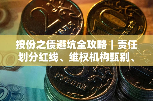 武汉按份之债避坑全攻略｜责任划分红线、维权机构甄别、纠纷处理全流程拆解