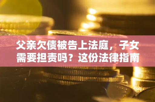 武汉父亲欠债被告上法庭，子女需要担责吗？这份法律指南必须看完