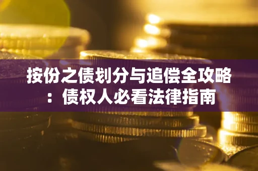 武汉按份之债划分与追偿全攻略：债权人必看法律指南