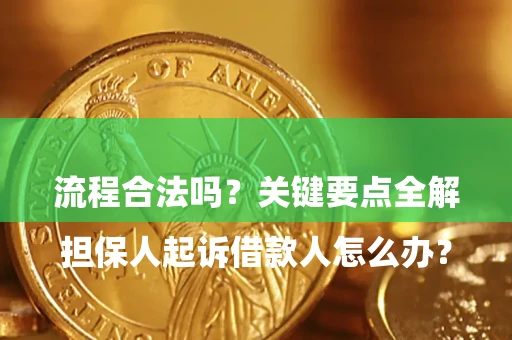 武汉

担保人起诉借款人怎么办？流程合法吗？关键要点全解析