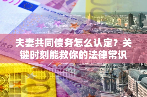 武汉夫妻共同债务怎么认定？关键时刻能救你的法律常识