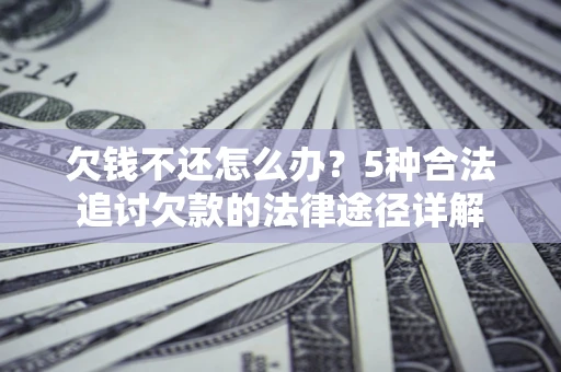 武汉欠钱不还怎么办？5种合法追讨欠款的法律途径详解