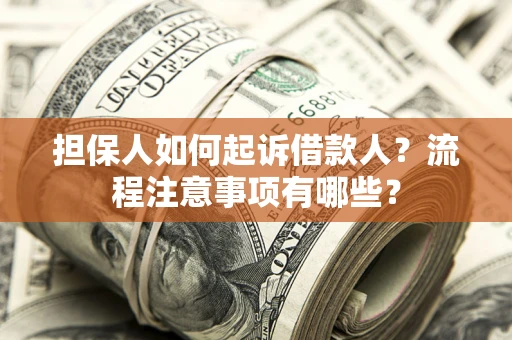 武汉担保人如何起诉借款人？流程注意事项有哪些？